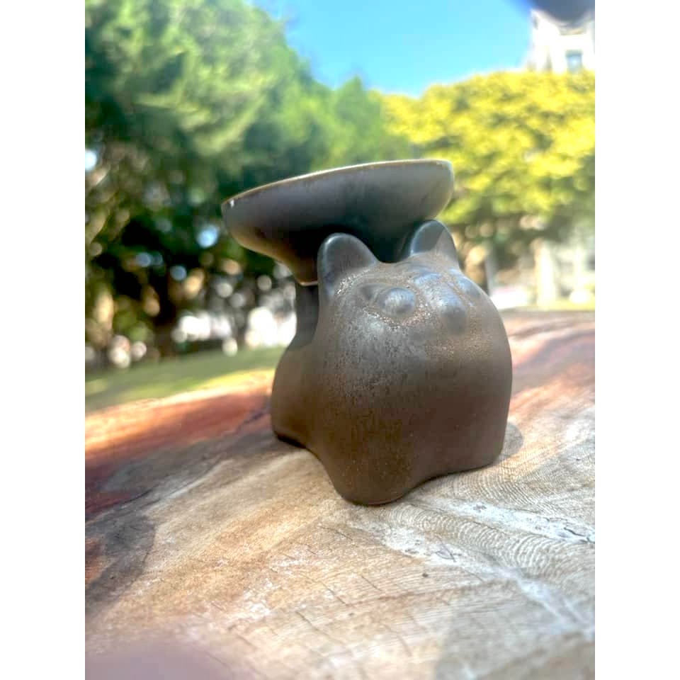 [宅米的窩] 為你的空間增添風雅韻味 虎嘯生風 古樸大器 沈穩有份量 香立香皿 香座 盤香 線香都可以用 冥想 靜坐-細節圖6