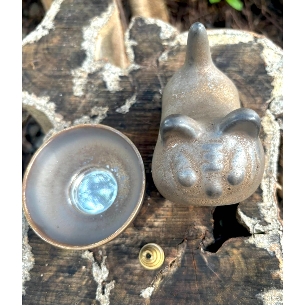 [宅米的窩] 為你的空間增添風雅韻味 虎嘯生風 古樸大器 沈穩有份量 香立香皿 香座 盤香 線香都可以用 冥想 靜坐-細節圖8