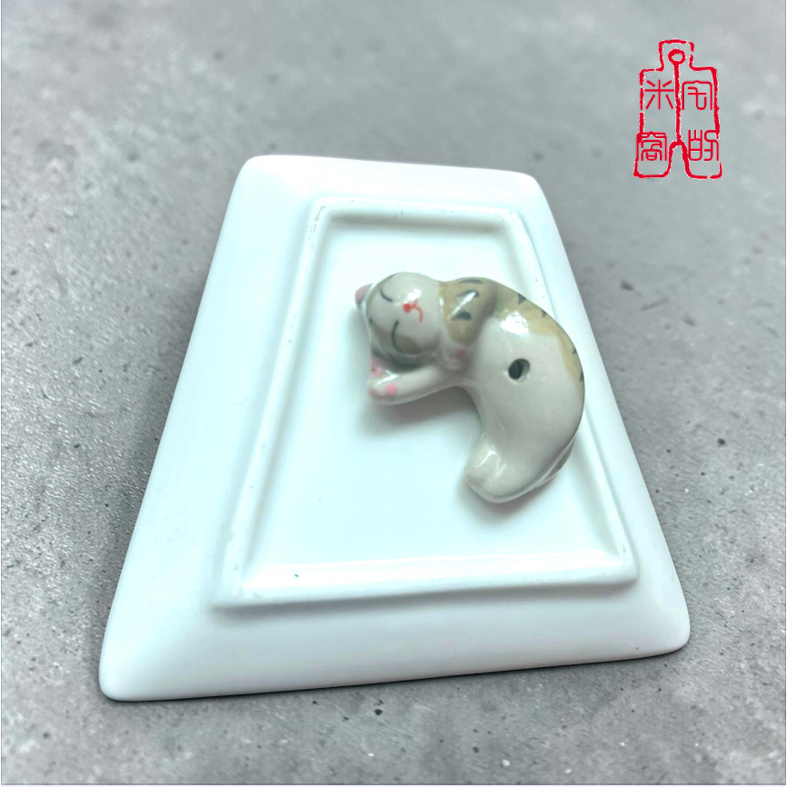 [宅米的窩] 徜徉 悠悠哉哉 翻肚躺平 自在享樂 喵生美好 香立香插 日本線香 一般線香必備好工具 線香 香座組-細節圖2
