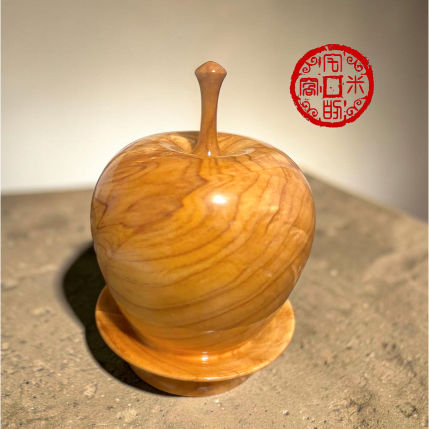 [宅米的窩] 一物一圖 平安有香 台灣紅檜 只此一個 珍稀台灣紅檜 取材自樹瘤木塊塊區 榴花聚寶盆 聚寶聚福 供養 聞香-細節圖2