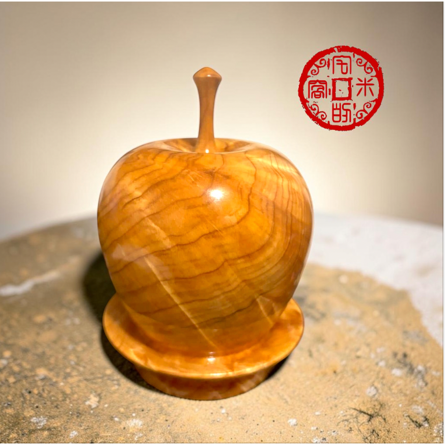 [宅米的窩] 一物一圖 平安有香 台灣紅檜 只此一個 珍稀台灣紅檜 取材自樹瘤木塊塊區 榴花聚寶盆 聚寶聚福 供養 聞香-細節圖4