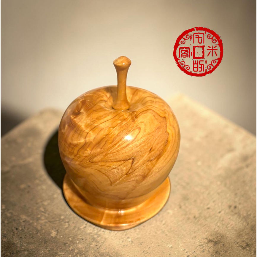 [宅米的窩] 一物一圖 平安有香 台灣紅檜 只此一個 珍稀台灣紅檜 取材自樹瘤木塊塊區 榴花聚寶盆 聚寶聚福 供養 聞香-細節圖5
