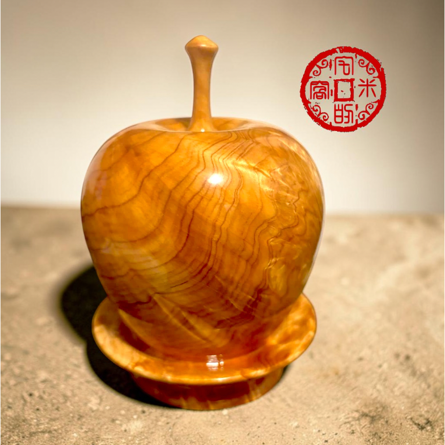 [宅米的窩] 一物一圖 平安有香 台灣紅檜 只此一個 珍稀台灣紅檜 取材自樹瘤木塊塊區 榴花聚寶盆 聚寶聚福 供養 聞香-細節圖6