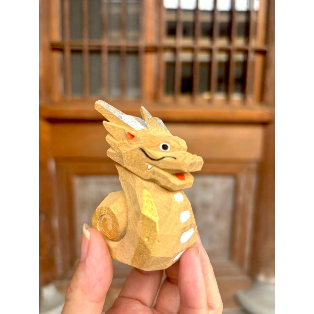 [宅米的窩]一物一圖  日本京都大佛師   手刻 原木    龍行天下 三合貴人助運  鎮宅招福好物開運吉祥 風水擺飾-細節圖6