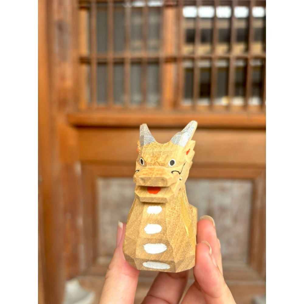 [宅米的窩]一物一圖  日本京都大佛師   手刻 原木    龍行天下 三合貴人助運  鎮宅招福好物開運吉祥 風水擺飾-細節圖7