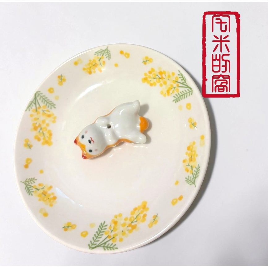 [宅米的窩]徜徉花間 日式香立 香立 香皿 組 日本 線香 推薦使用 香插 香立 好磁場 冥想 靜坐 一秒創造療癒空間-細節圖4