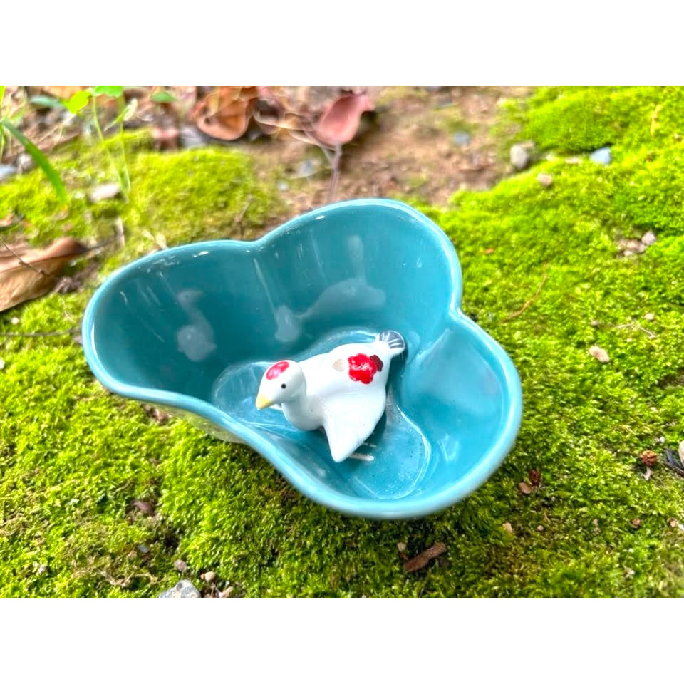 [宅米的窩] 日本帶回 只此一個 紅梅松鶴 香立 香皿 香插 香座 日式氛圍 空間改造良器 日本線香 推薦使用-細節圖3