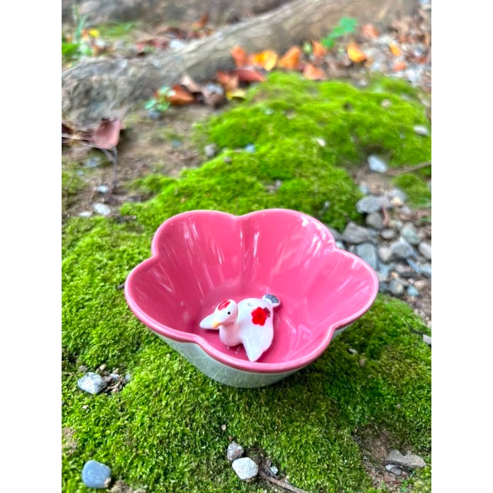 [宅米的窩] 日本帶回 只此一個 紅梅松鶴 香立 香皿 香插 香座 日式氛圍 空間改造良器 日本線香 推薦使用-細節圖6