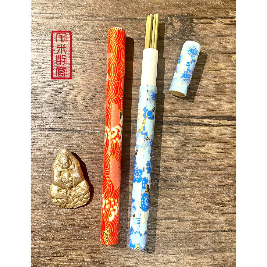鑑真香十五根日本和紙香管組