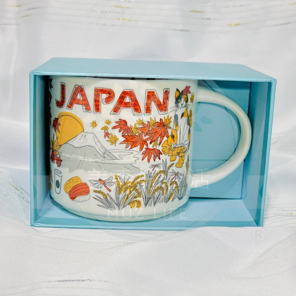 日本代購 Starbucks 星巴克 Been There 日本JAPAN AUTUMN城市馬克杯-楓紅色-細節圖8