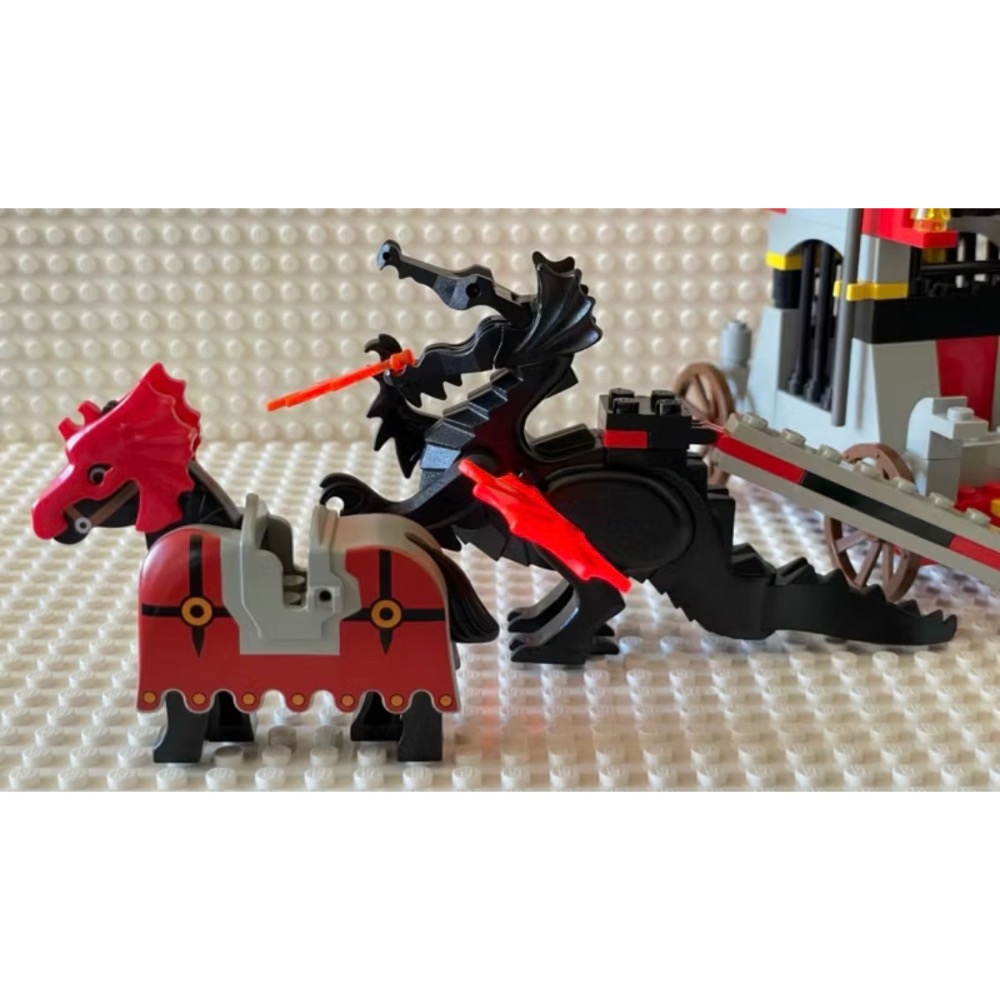 LEGO樂高 二手 絕版 城堡系列 6047 蝙蝠囚車 黑龍囚車 蝙蝠領主-細節圖5