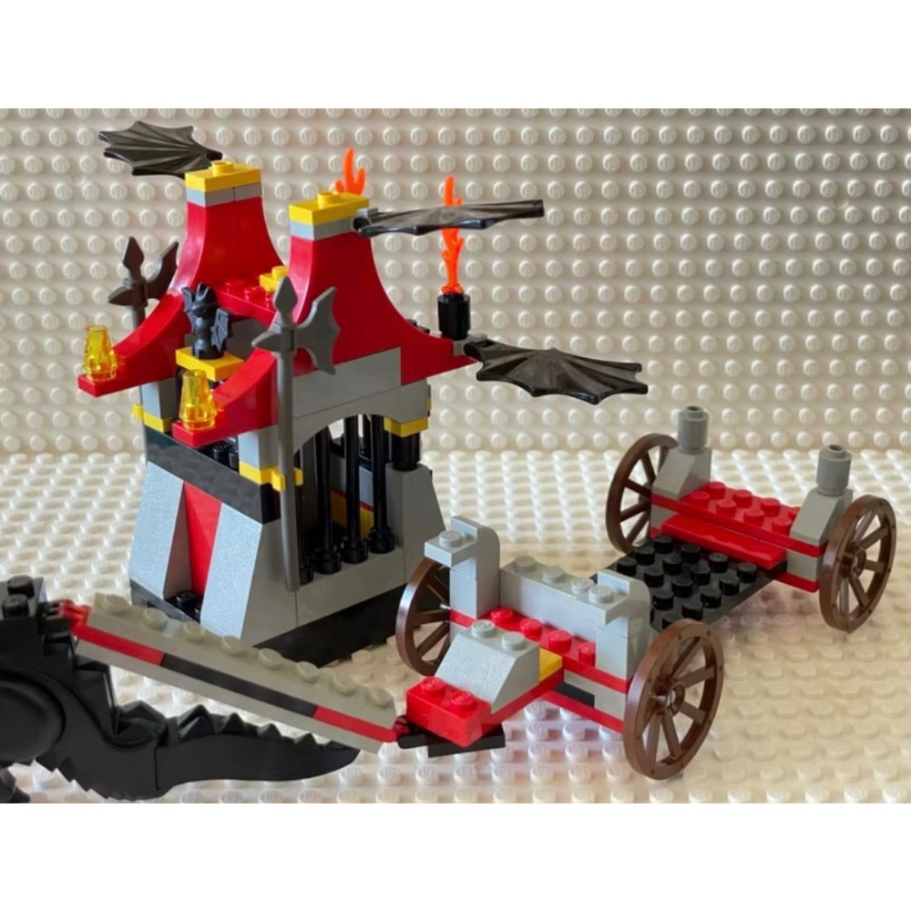 LEGO樂高 二手 絕版 城堡系列 6047 蝙蝠囚車 黑龍囚車 蝙蝠領主-細節圖7