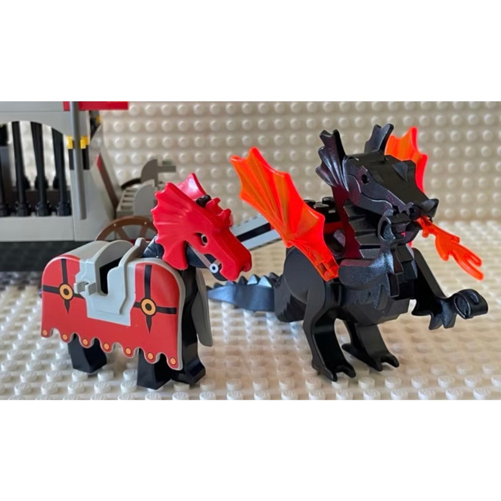 LEGO樂高 二手 絕版 城堡系列 6047 蝙蝠囚車 黑龍囚車 蝙蝠領主-細節圖8