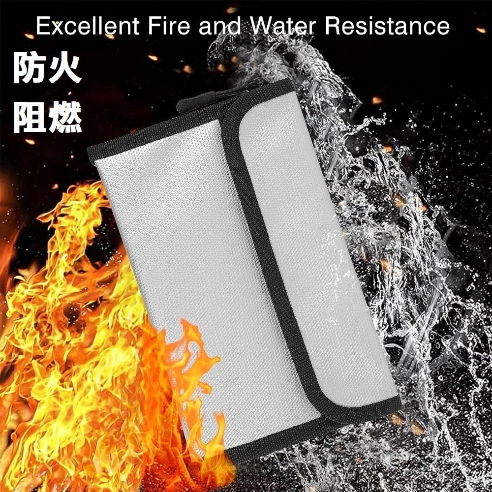 【ACE-CASE] 夾包式 行動電源防火防爆袋 /旅遊必備 /防火收納袋/防爆/阻燃 /鋰電池防爆收納袋-細節圖5