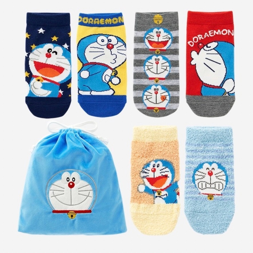 🇯🇵日本童裝｜新年福袋🧧兒童6雙襪子+束口袋組合(15-20cm)-細節圖5