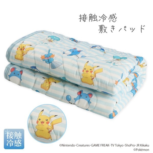 🇯🇵日本童裝｜西松屋夏季涼感床墊套(寶可夢藍色款)