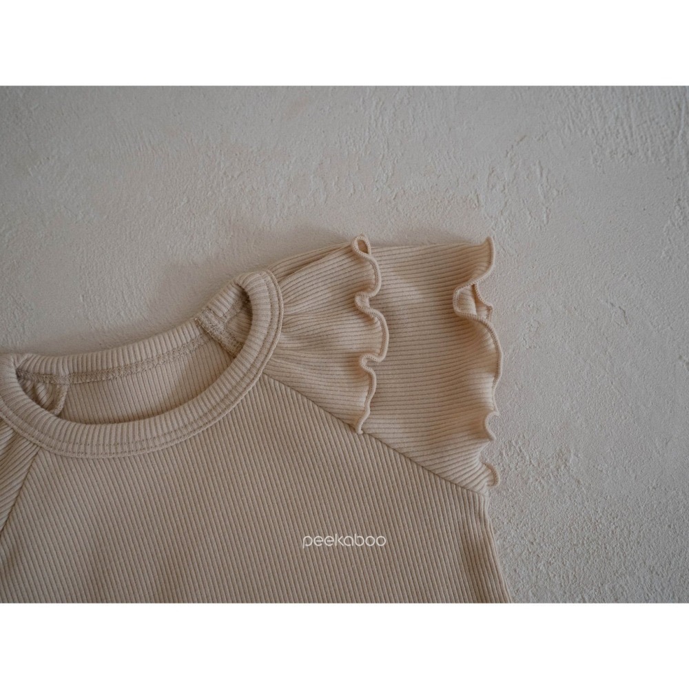 【現貨XS號】🇰🇷正韓製｜peekaboo夏季🌞雙層荷葉邊彈性上下套裝-細節圖4