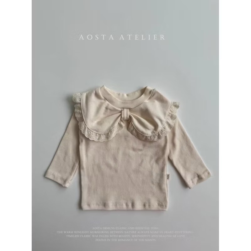 【現貨2】🇰🇷正韓製｜Aosta 蝴蝶結領上衣 百搭上衣 內搭上衣 春秋款-規格圖10