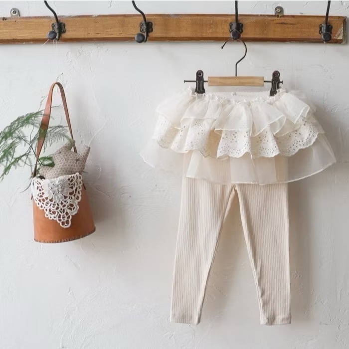 【現貨1】🇰🇷正韓製｜FLO紗裙拼接裙褲 褲裙 內搭褲-規格圖7