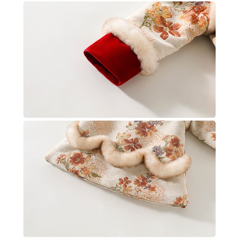 【現貨100cm*1】🧧過年戰袍🔥中國風旗袍(加絨加厚)附包包-細節圖8