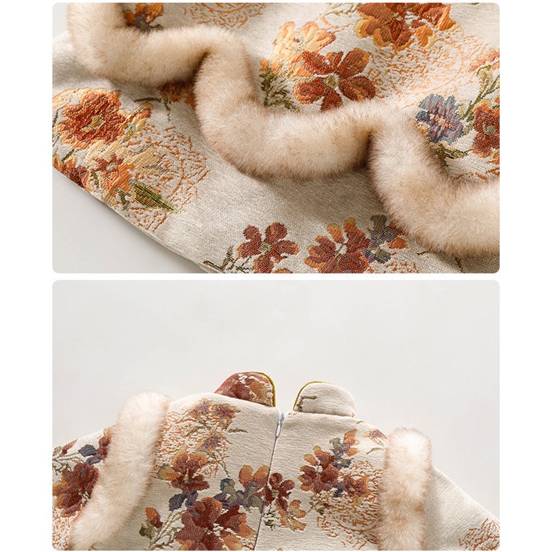 【現貨100cm*1】🧧過年戰袍🔥中國風旗袍(加絨加厚)附包包-細節圖9