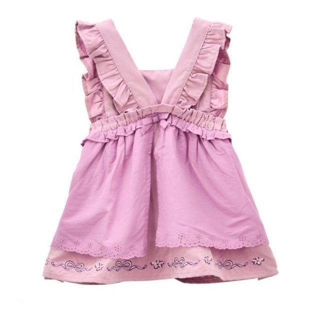 【現貨90cm】🇯🇵日本birthday童裝 長髮公主 樂佩公主迪士尼 迪士尼公主 洋裝 背心裙 日本童裝-細節圖2