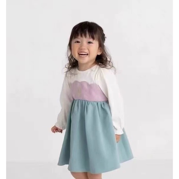 【現貨90cm】🇯🇵日本birthday童裝 cottoli 小美人魚 迪士尼公主 迪士尼 女童 連身-細節圖3