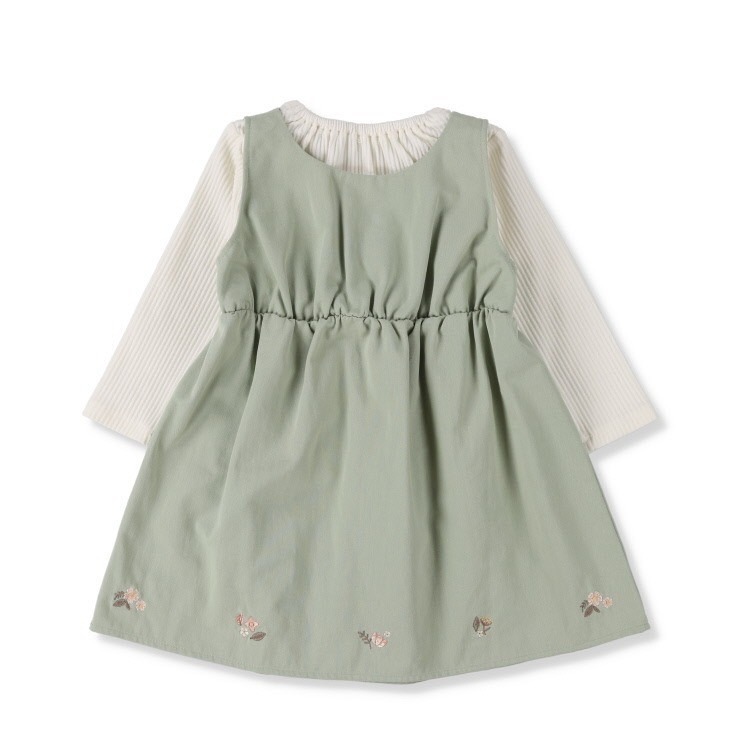 【現貨90cm】🇯🇵日本birthday童裝 Mamaraku 刺繡洋裝 洋裝 女童 日本童裝-細節圖3