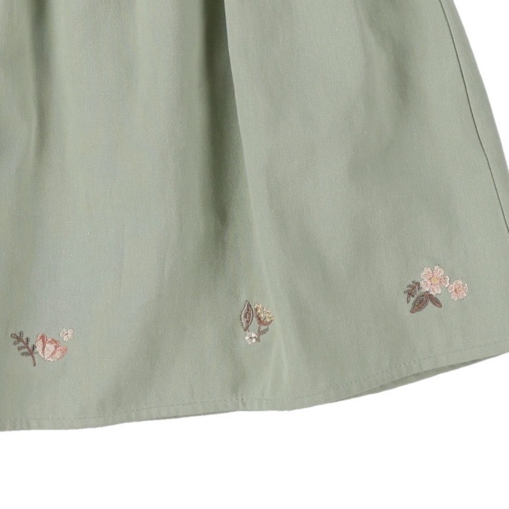 【現貨90cm】🇯🇵日本birthday童裝 Mamaraku 刺繡洋裝 洋裝 女童 日本童裝-細節圖5