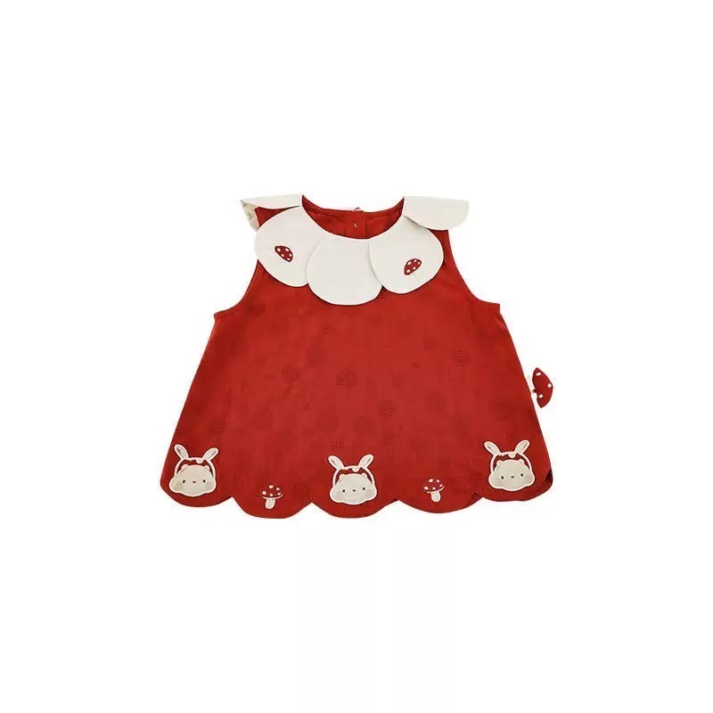 【現貨90cm】🇨🇳陸牌｜荷葉領蘑菇🍄上衣-細節圖3