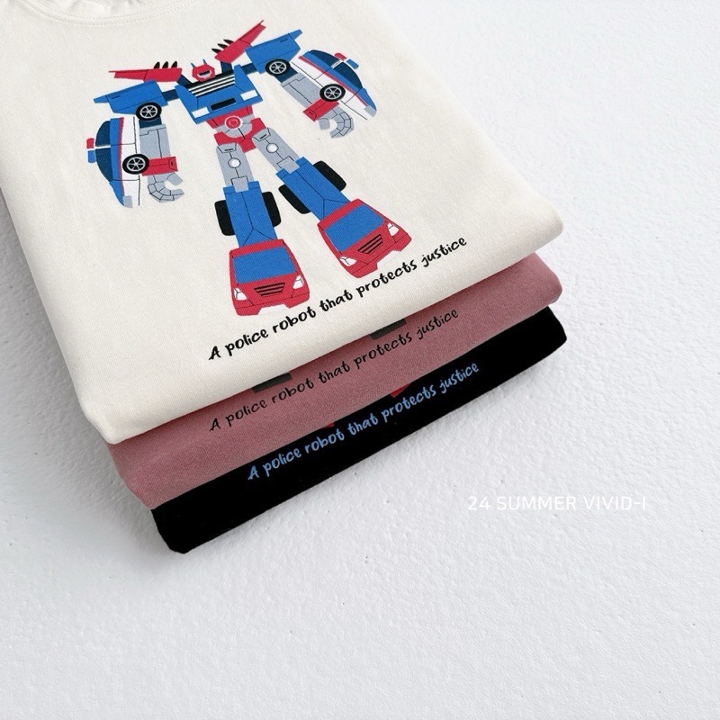 【現貨S號】🇰🇷正韓製｜VIVID-I夏季🌞機器人T-shirt-細節圖8