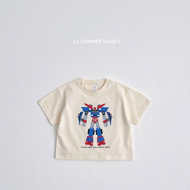 【現貨S號】🇰🇷正韓製｜VIVID-I夏季🌞機器人T-shirt-規格圖8
