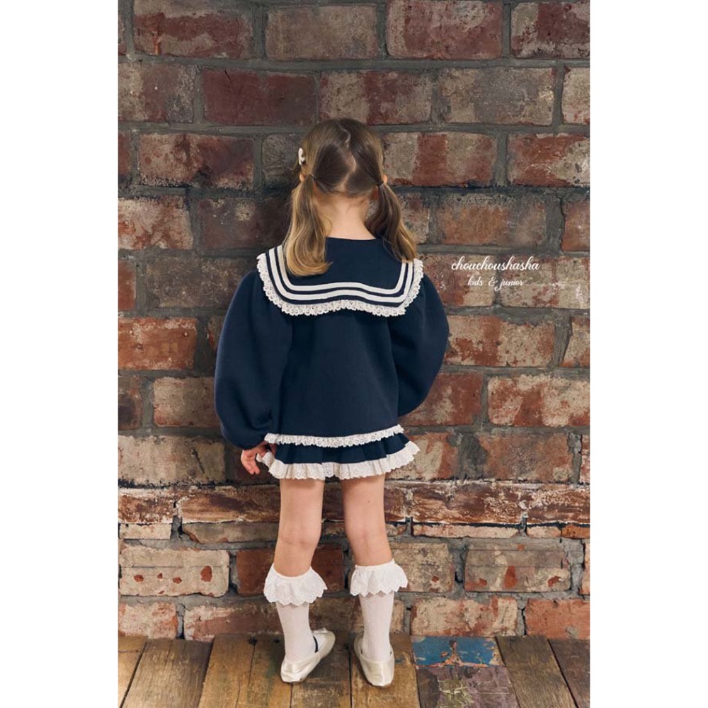 🇰🇷韓國童裝｜2025秋款🍂CHOUCHOUSHASHA海軍領外套-細節圖9