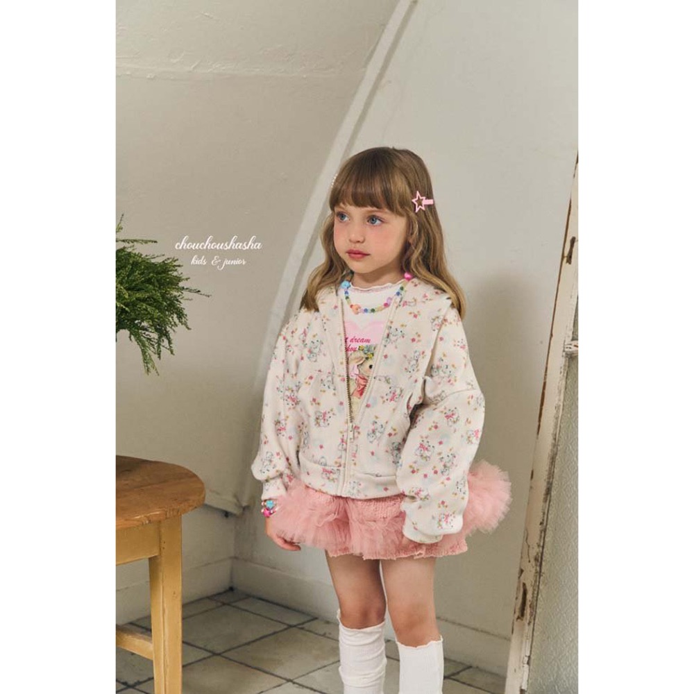 🇰🇷韓國童裝｜2025秋款🍂CHOUCHOUSHASHA羊羔絨連帽外套-細節圖2