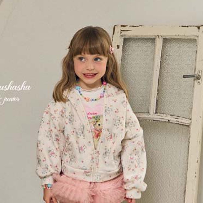 🇰🇷韓國童裝｜2025秋款🍂CHOUCHOUSHASHA羊羔絨連帽外套-細節圖3