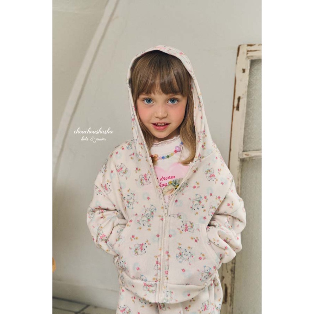 🇰🇷韓國童裝｜2025秋款🍂CHOUCHOUSHASHA羊羔絨連帽外套-細節圖10