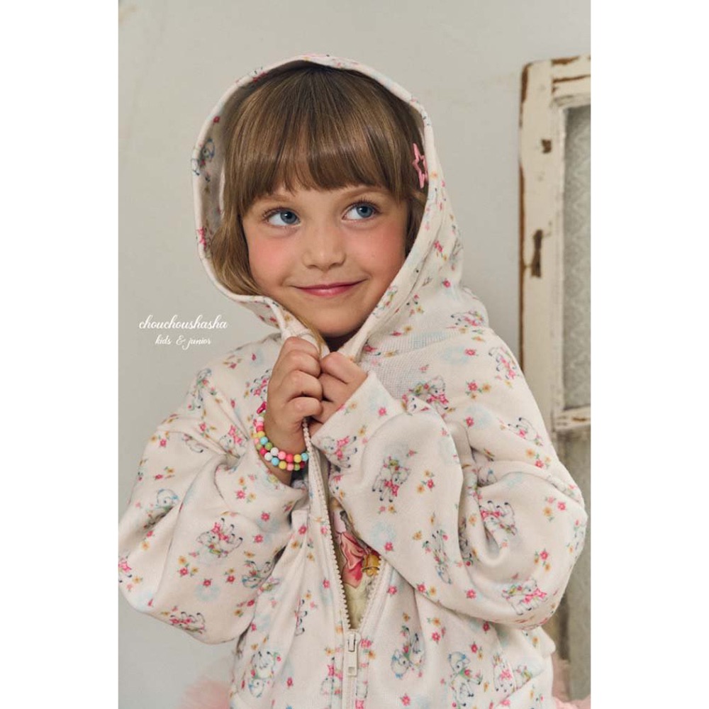 🇰🇷韓國童裝｜2025秋款🍂CHOUCHOUSHASHA羊羔絨連帽外套-規格圖10