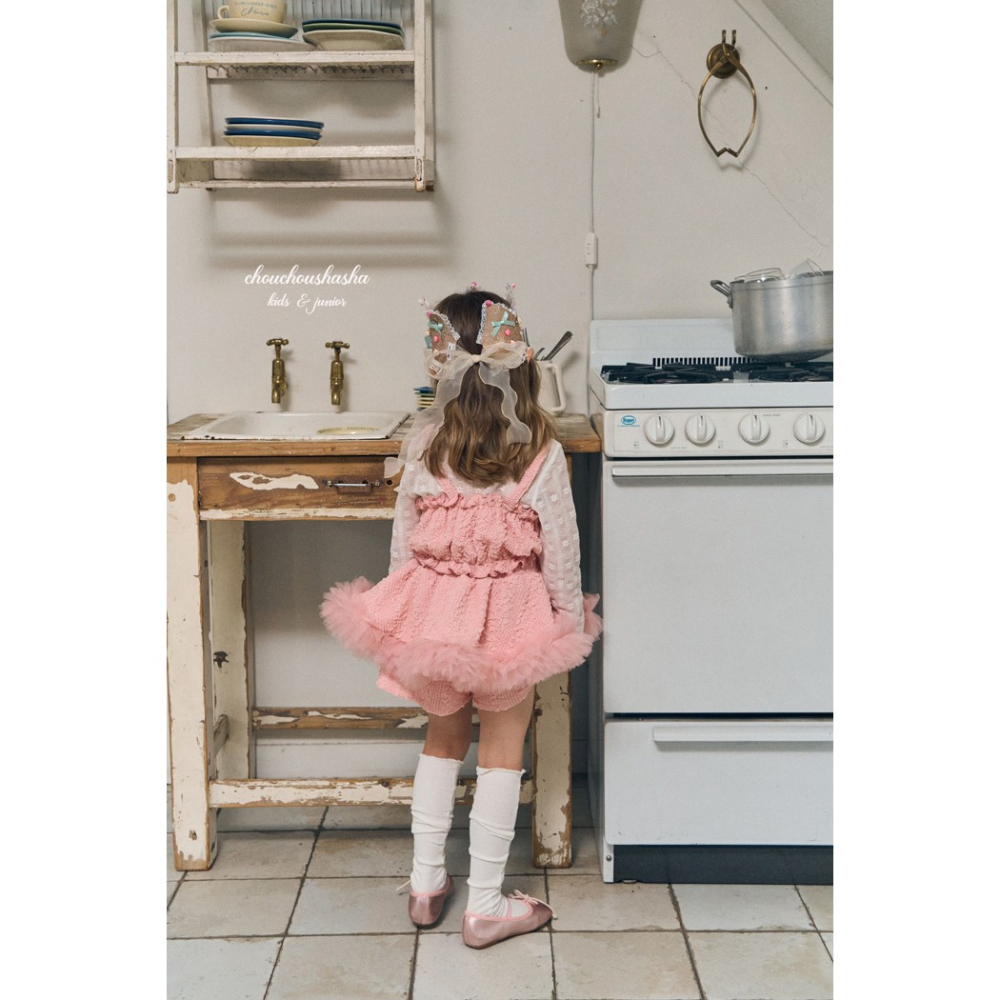 🇰🇷韓國童裝｜2025秋款🍂CHOUCHOUSHASHA✨公主閃亮皇冠髮箍👑-細節圖9