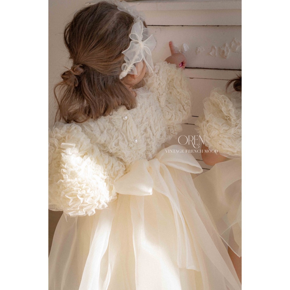 【現貨M(90-100cm)】🇰🇷韓國童裝 正韓製 Oren Hibybebe 生日洋裝 紗裙 花童 婚禮 兒童寫真-細節圖4