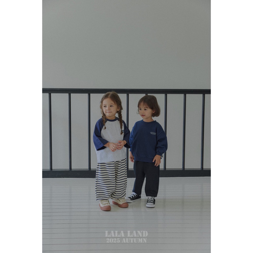 🇰🇷韓國童裝｜2025秋款🍂LALALAND條紋縮口棉褲-細節圖7