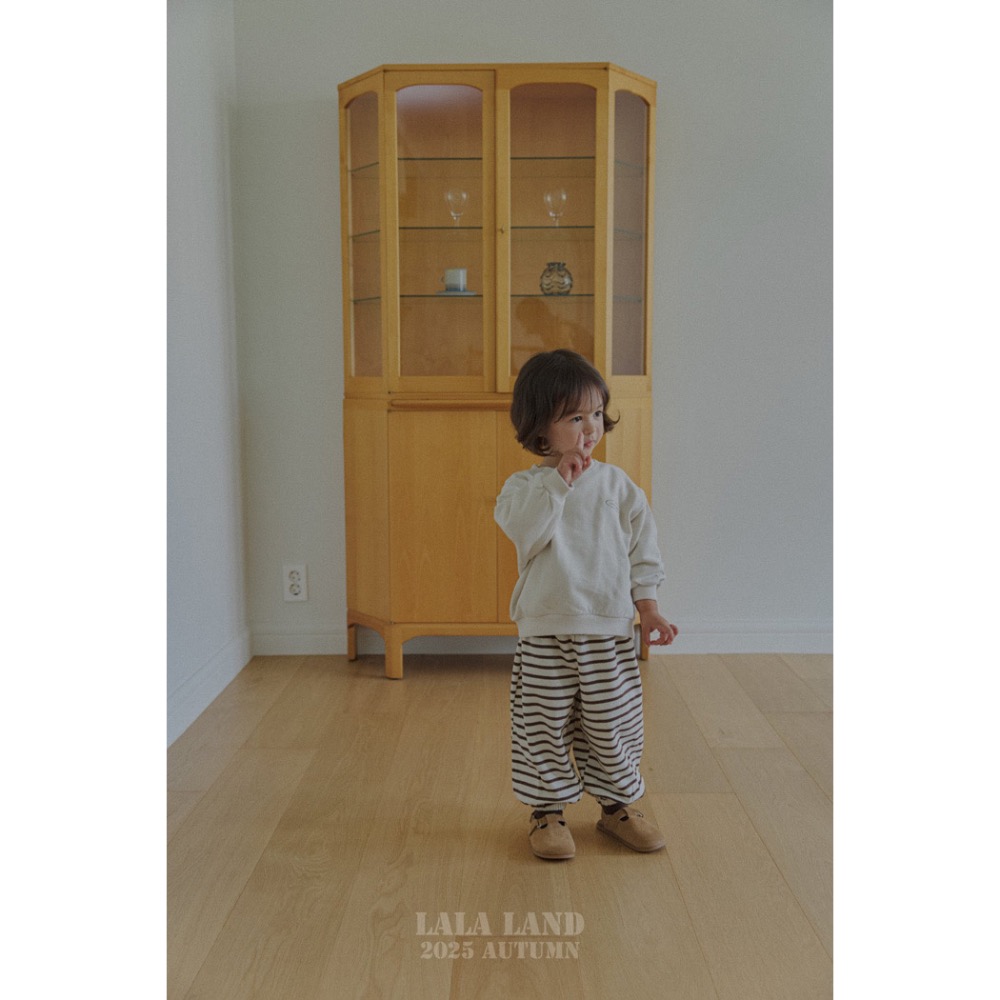 🇰🇷韓國童裝｜2025秋款🍂LALALAND條紋縮口棉褲-細節圖9