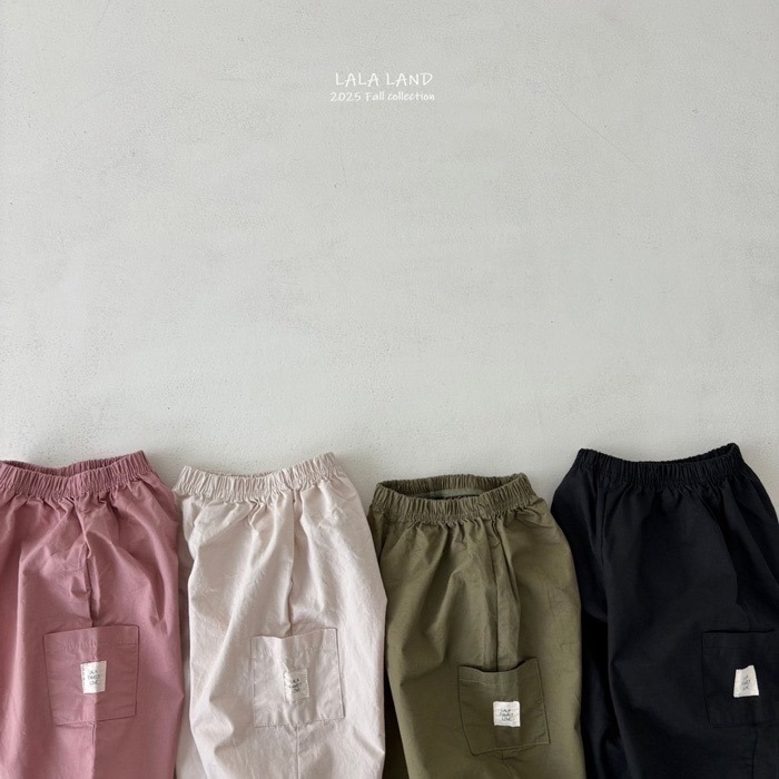 🇰🇷韓國童裝｜2025秋款🍂LALALAND側口袋縮口褲-細節圖2