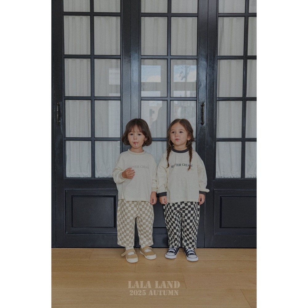 🇰🇷韓國童裝｜2025秋款🍂LALALAND格紋直筒褲-細節圖5