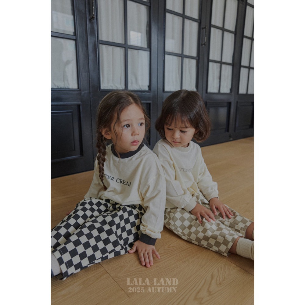 🇰🇷韓國童裝｜2025秋款🍂LALALAND格紋直筒褲-細節圖6