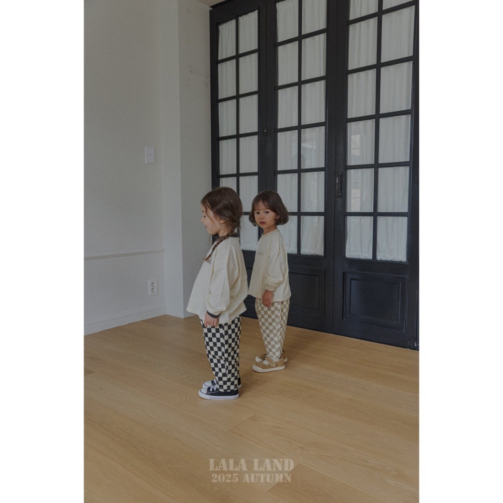 🇰🇷韓國童裝｜2025秋款🍂LALALAND格紋直筒褲-細節圖7
