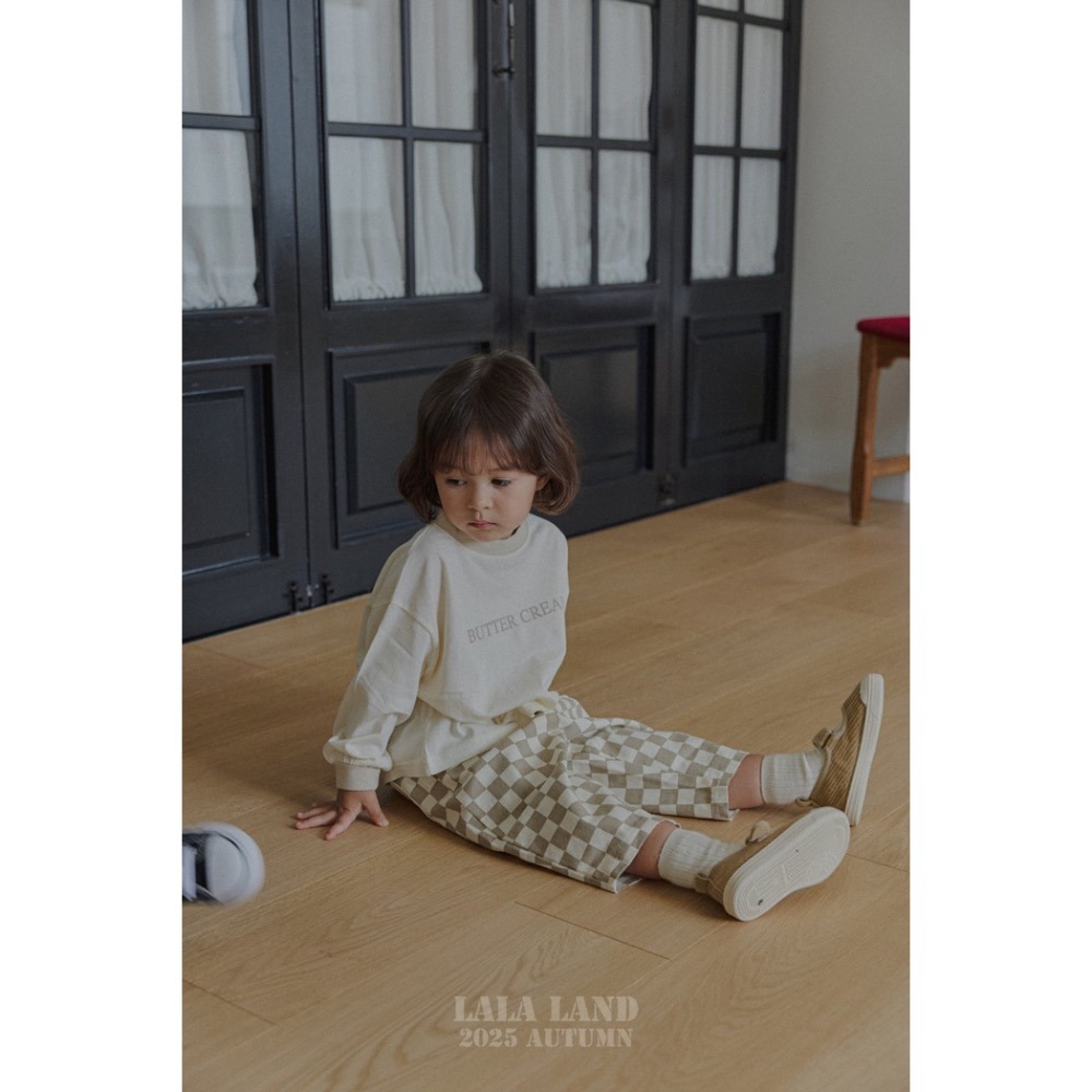 🇰🇷韓國童裝｜2025秋款🍂LALALAND格紋直筒褲-細節圖8