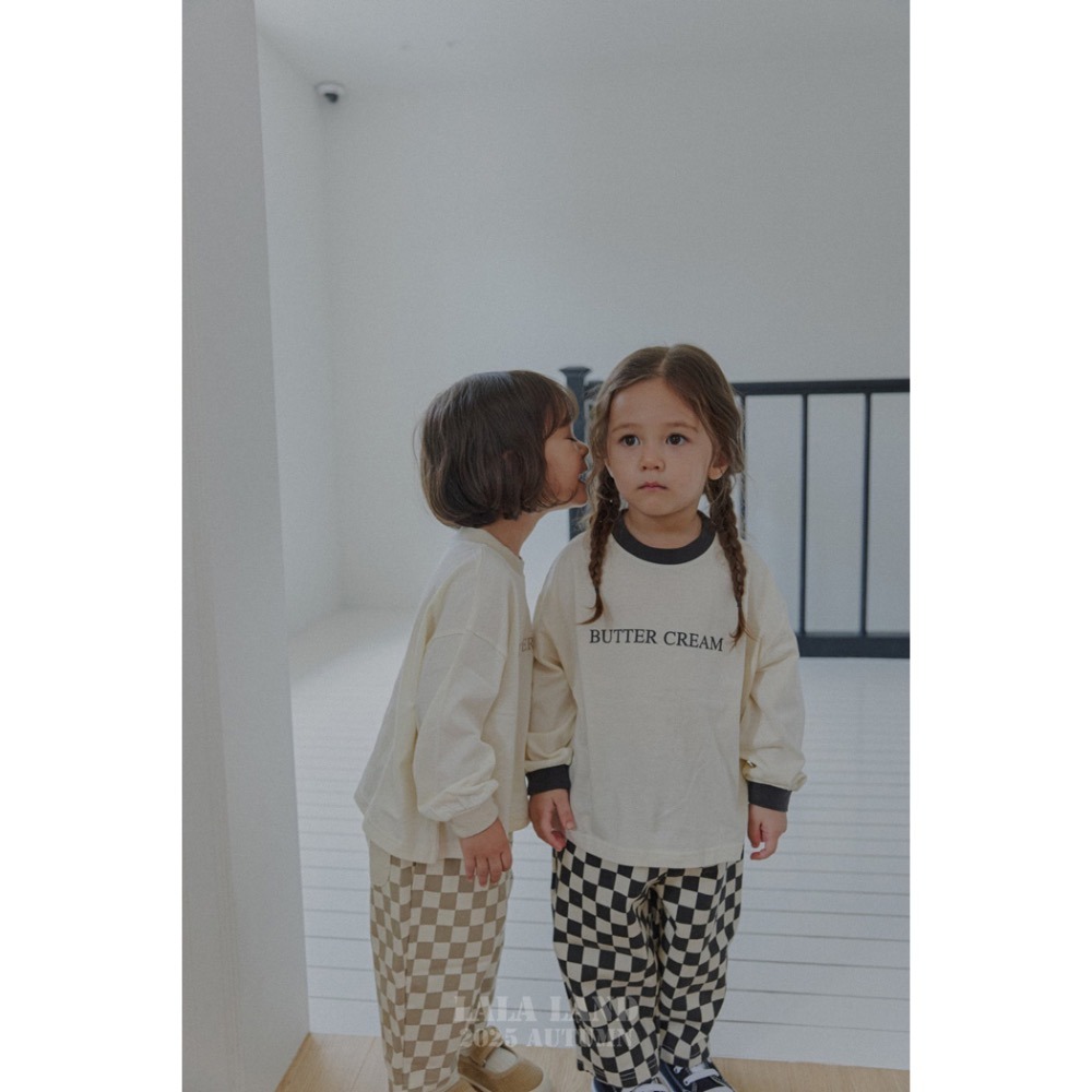 🇰🇷韓國童裝｜2025秋款🍂LALALAND格紋直筒褲-細節圖9