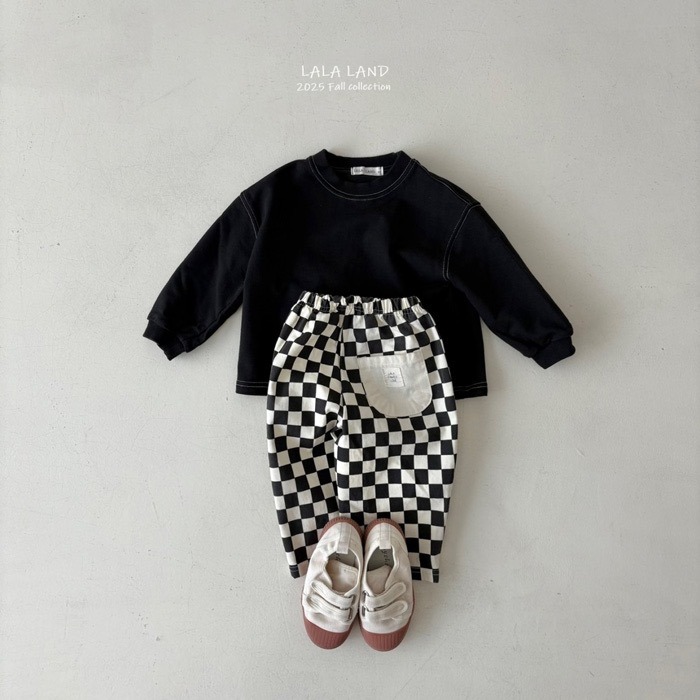 🇰🇷韓國童裝｜2025秋款🍂LALALAND格紋直筒褲-細節圖10