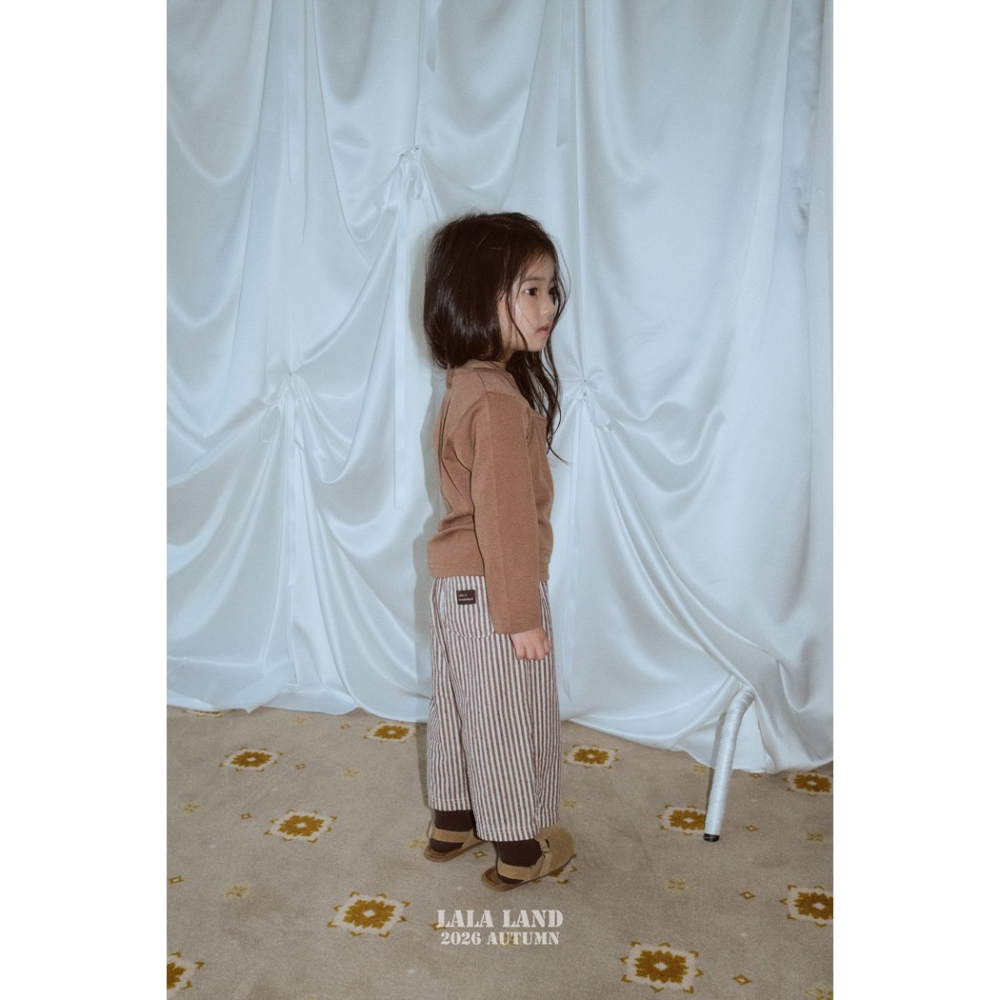 🇰🇷韓國童裝｜2026秋款🍂LALALAND條紋直筒褲-細節圖5