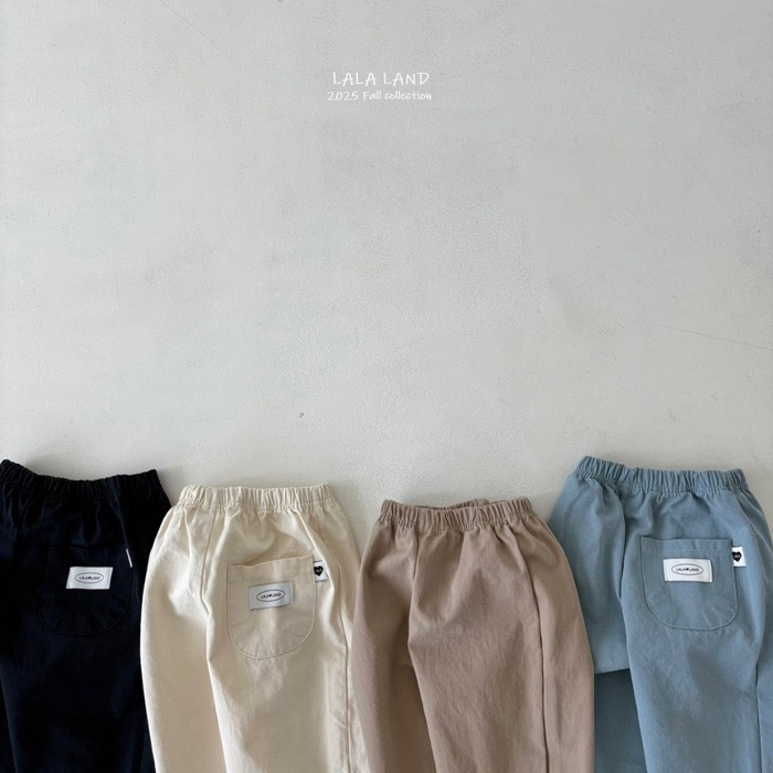 🇰🇷韓國童裝｜2025秋款🍂LALALAND百搭素色寬口褲-細節圖2